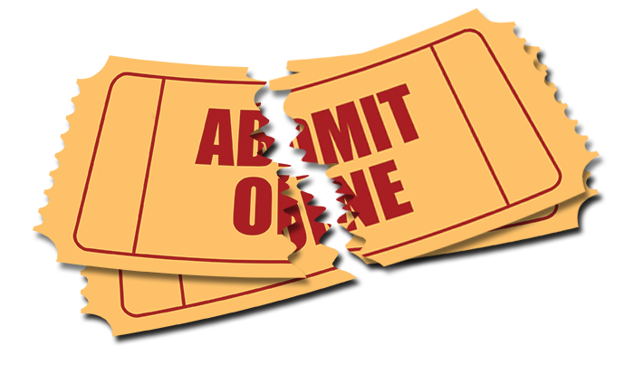 ADMIT ONE-torn-tickets